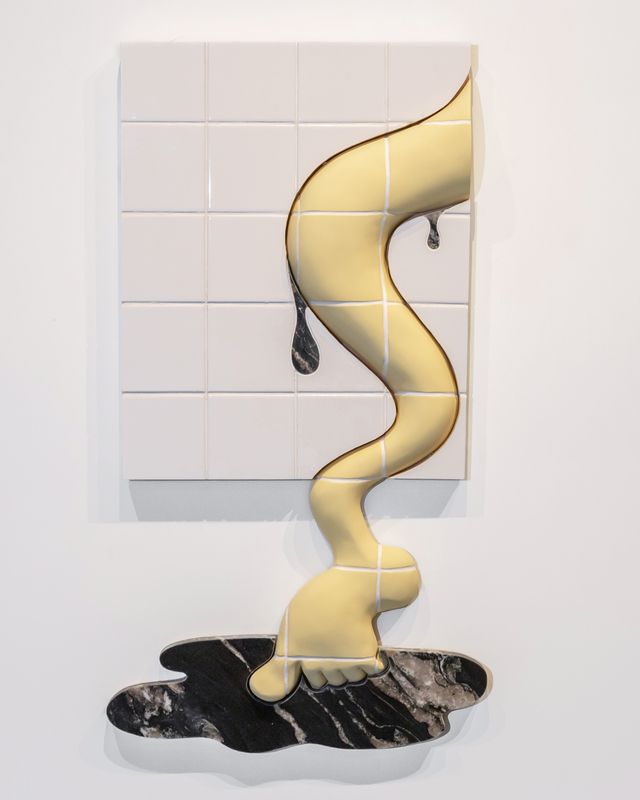 Image of artwork titled "Too Slick to Slip" by Ally Rosenberg