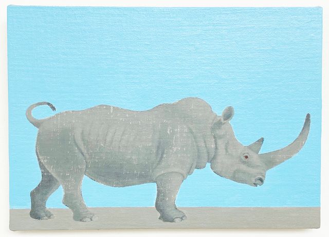 Image of artwork titled "Safari: Rhinoceros" by Maryam Amiryani