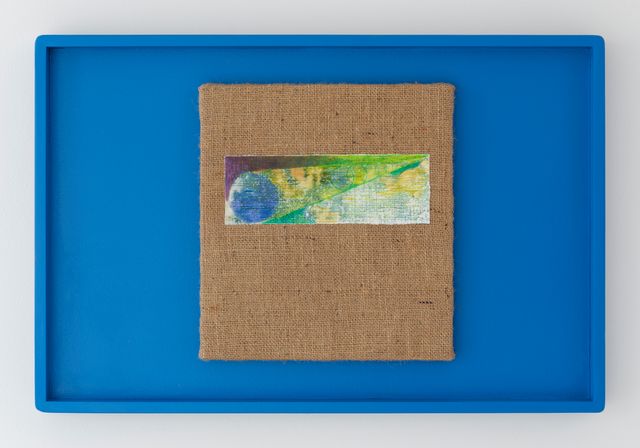 Image of artwork titled "untitled (rays on blue)" by Mirak  Jamal