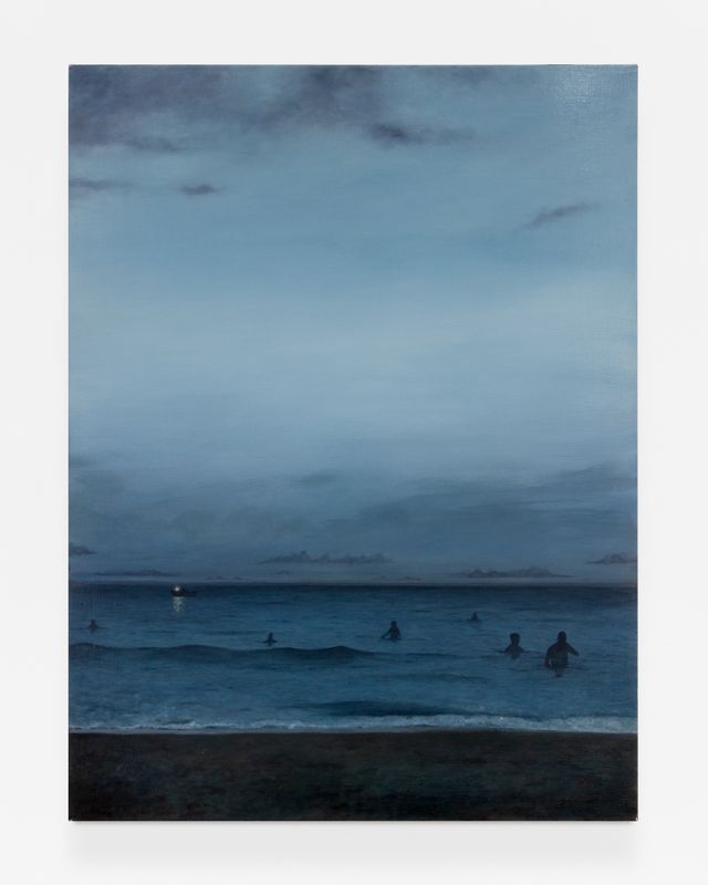 Image of artwork titled "Bathers At Cape Fear" by Kat Lowish