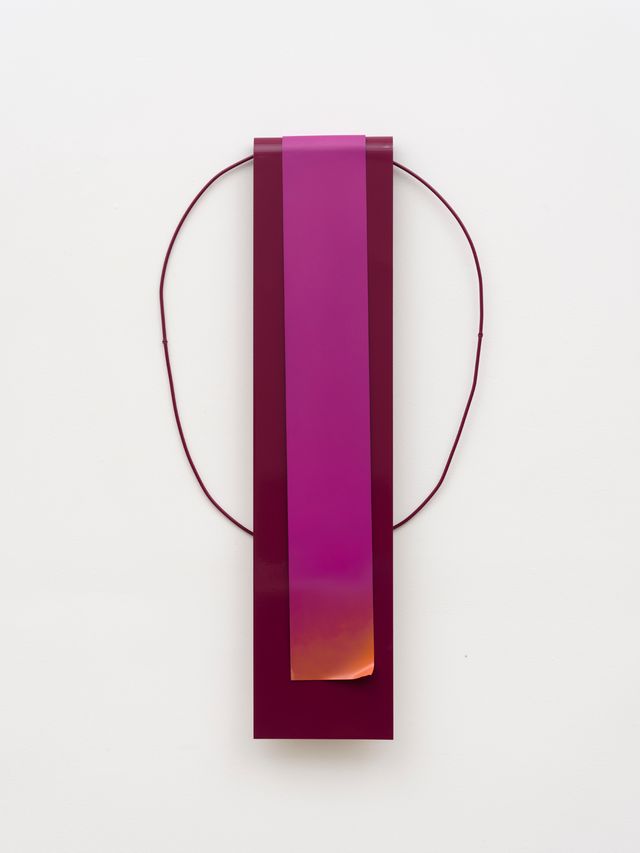 Image of artwork titled "Burgundy fuchsia shield" by Nora Shields