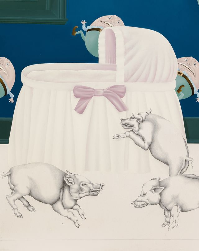 Image of artwork titled "Swine in the Nursery" by Michela Griffo