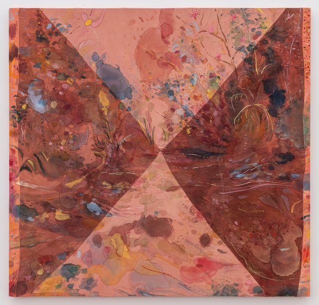 Image of artwork titled "Waiting for the tides of ruby (Esperando las mareas de rubí)" by Sofía del Mar Collins