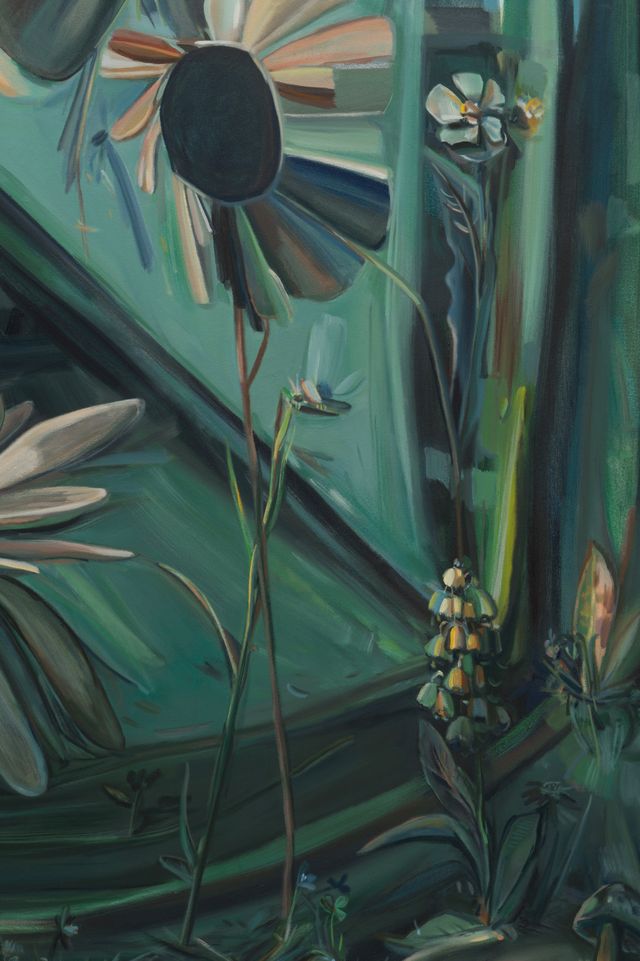 Image of artwork titled "Green Morpho" by Sarah Bedford