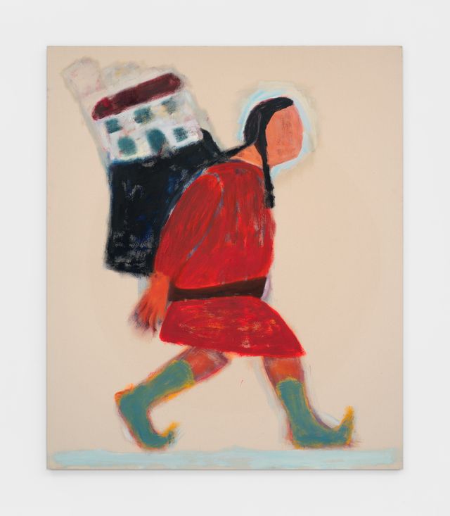 Image of artwork titled "First Female Santa Claus" by Katherine Bradford