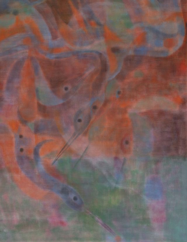 Image of artwork titled "Salamander Birds" by Azadeh Elmizadeh