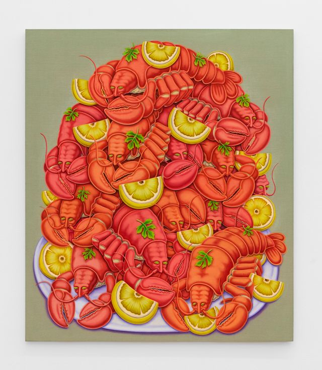 Image of artwork titled "Pile of Lobsters with Lemon and Parsley" by Pedro Pedro