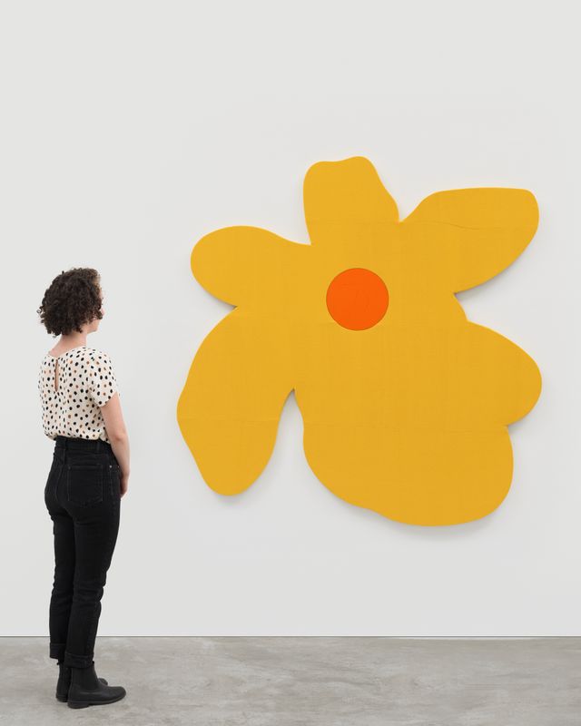 Image of artwork titled "Woman (yellow, orange)" by Ethan Cook