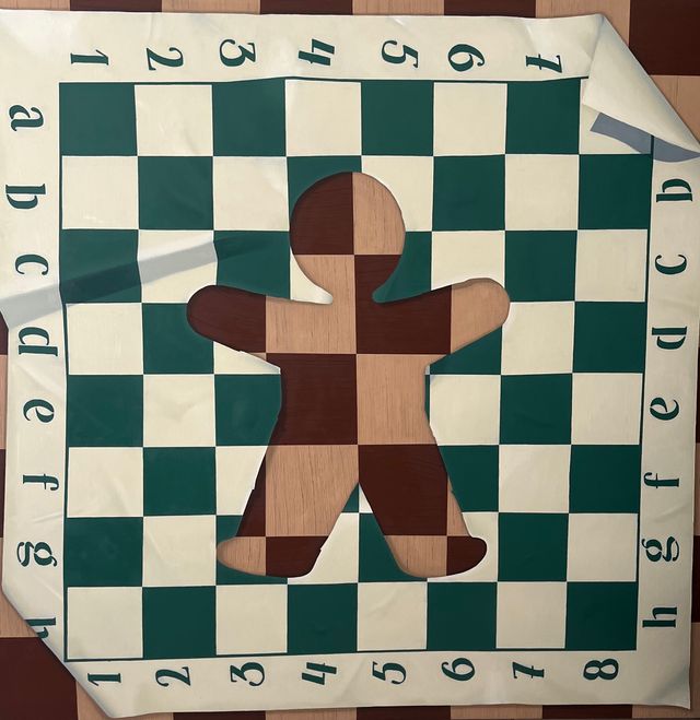Image of artwork titled "check/mate" by Luis Edgar Mejicanos