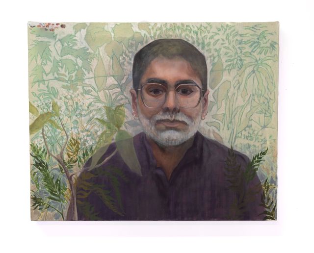 Image of artwork titled "Self Portrait as My Father" by Fiza Khatri