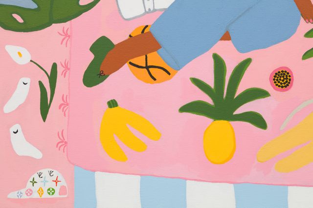 Image of artwork titled "Rose, Dog, Nose" by Lilian Martinez