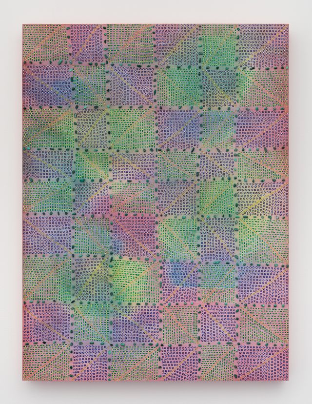 Image of artwork titled "Pink Grid" by Nadia Haji Omar