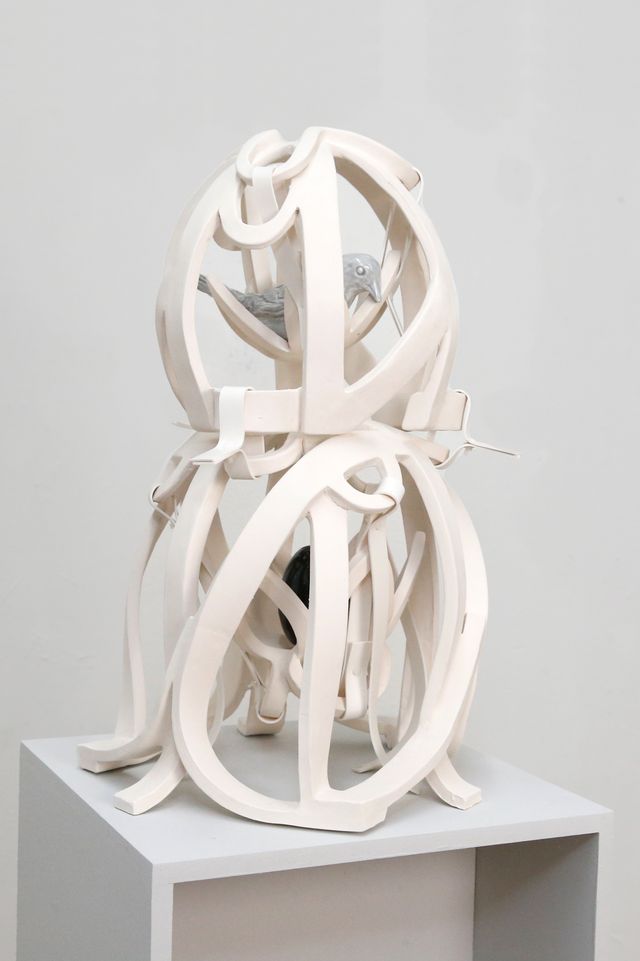Image of artwork titled "String Figures (Bird's Nest)" by Johanna Strobel