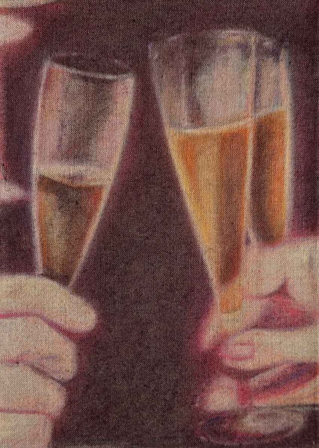 Image of artwork titled "Your Toast (The Wolf of Wall Street)" by Grace Lee