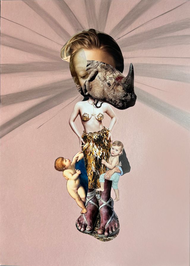 Image of artwork titled "When She Sat Down a Little Bit Comfier XXI" by Rasa Jansone