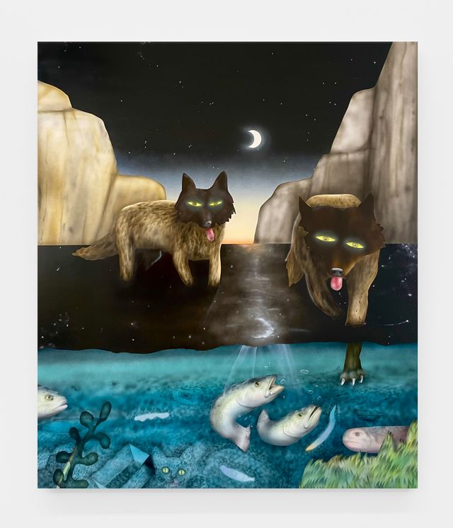 Image of artwork titled "Wolves" by Matt Belk