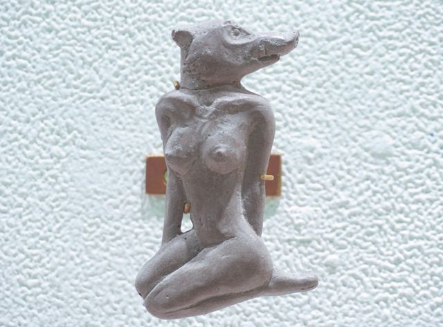 Image of artwork titled "Street Amulet -boar woman-" by Hiroko Kubo