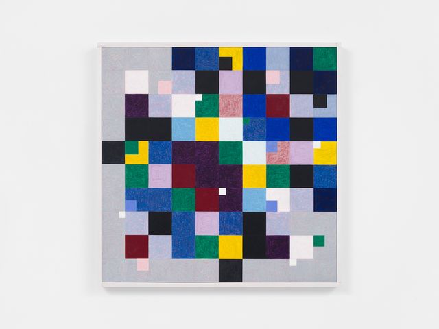 Image of artwork titled "Del9(10)mod9_random_squares_plus_colors_visible_average_human_1.711e+201combinations" by Eli Bornowsky