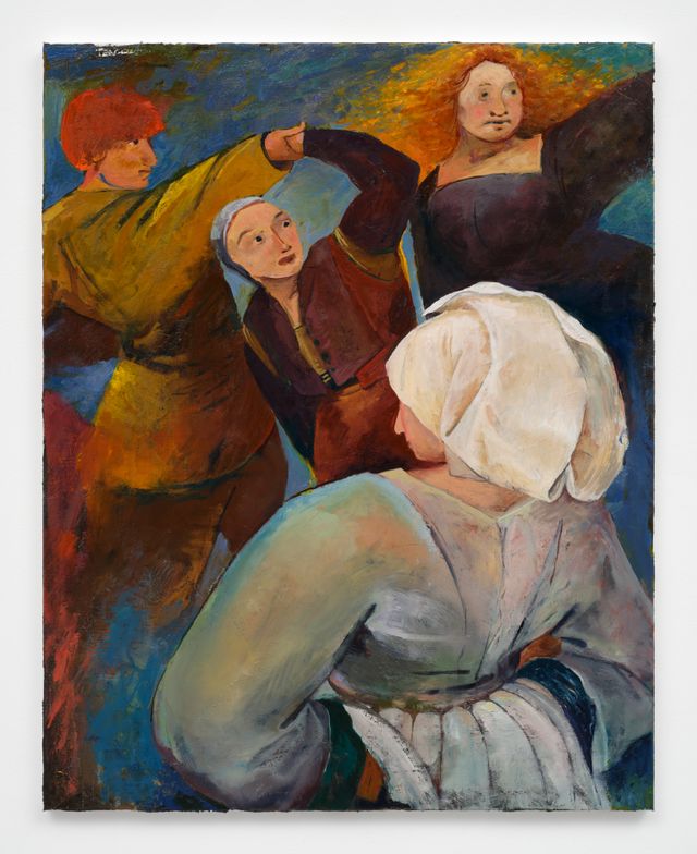 Image of artwork titled "Four Figures, After Bruegel " by Tristan  Unrau