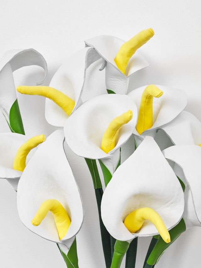 Image of artwork titled "Calla Lilies and Fried Eggs (church breakfast)" by Rose Nestler