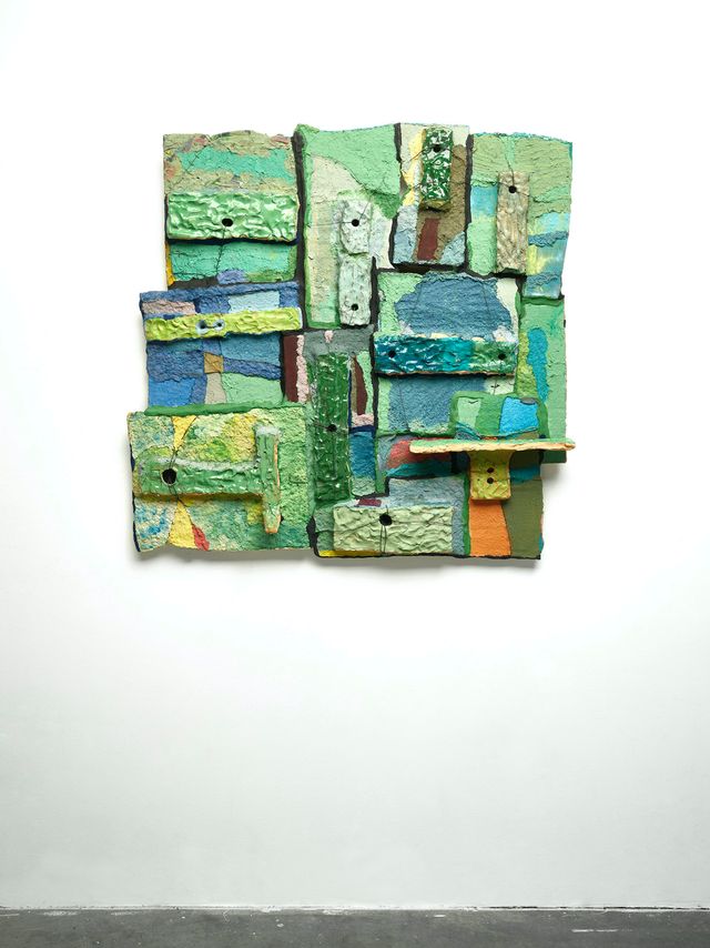 Image of artwork titled "Untitled (earth scabs blanket wall piece)" by Sahar Khoury