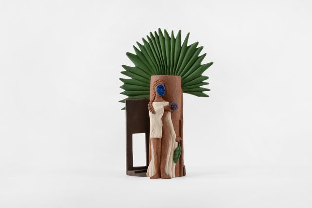 Image of artwork titled "She Came From the Inland Winds, Wraped in Light and Clothed in Silence" by Nina  Surel