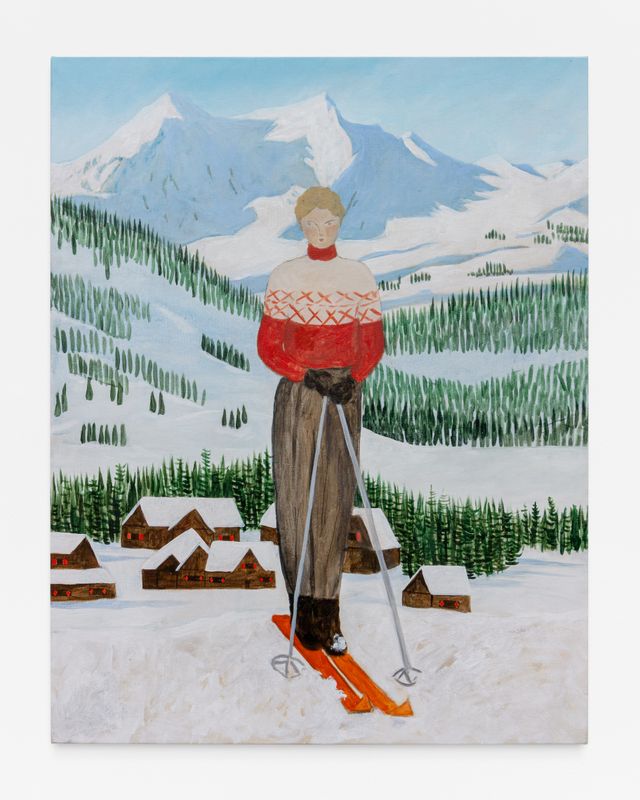 Image of artwork titled "Skier" by Claire Milbrath