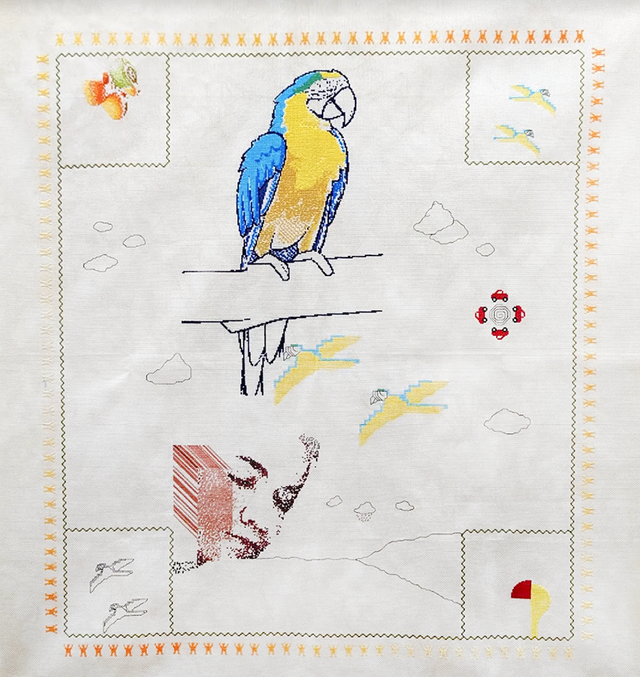 Image of artwork titled "Untitled (Parrot)" by Maria   Lulu Varona