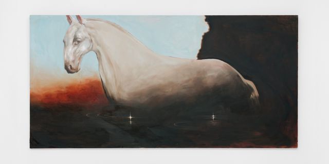 Image of artwork titled "Horse in Black Water" by Eden Taff