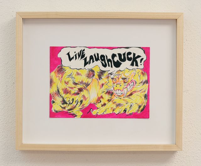 Image of artwork titled ""Live Laugh Cuck!"" by Susan Kim Alvarez