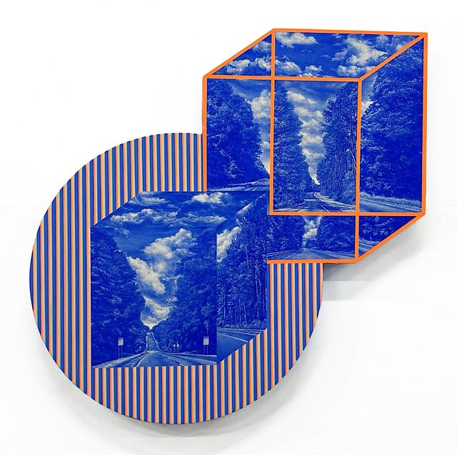 Image of artwork titled "Blue Highway (Cube and Circle)" by Namwon Choi