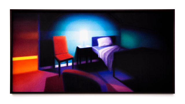 Image of artwork titled "Chair, Light and Bed" by Steffen Kern