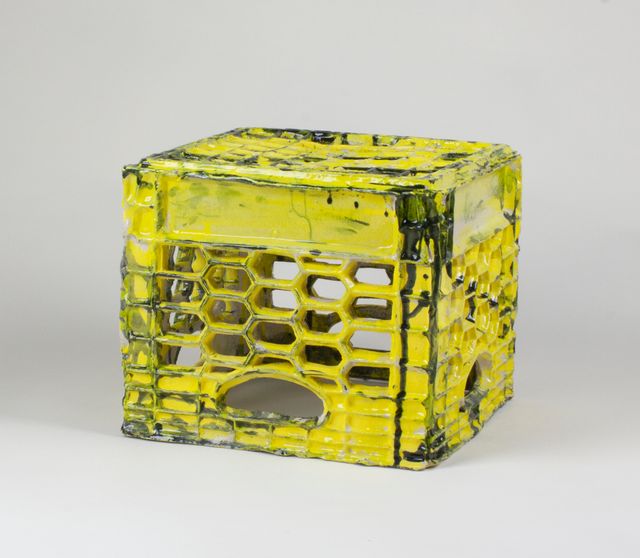 Image of artwork titled "Caja de Leche" by Angel Otero