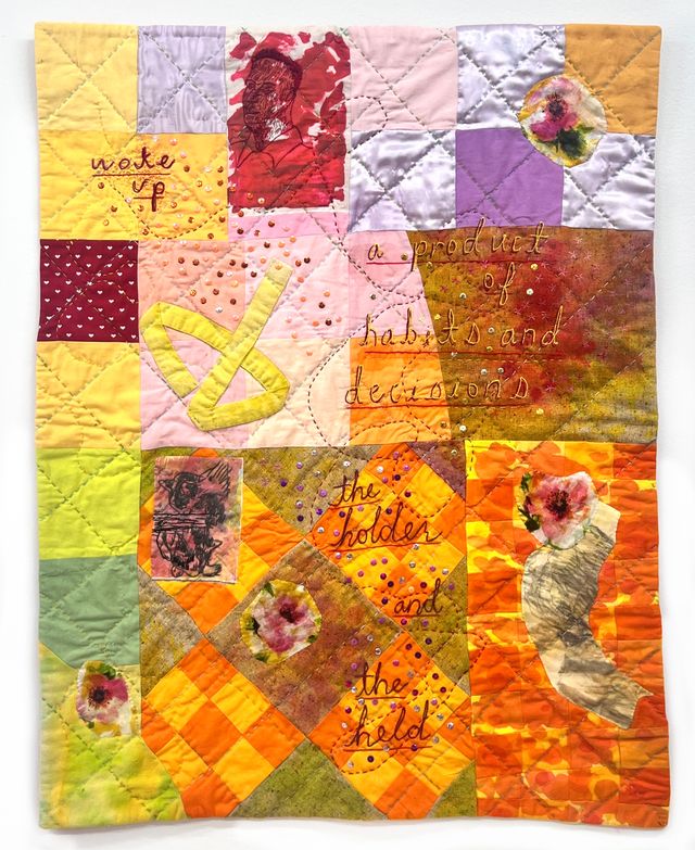 Image of artwork titled "The Holder and the held" by Sonya Derman