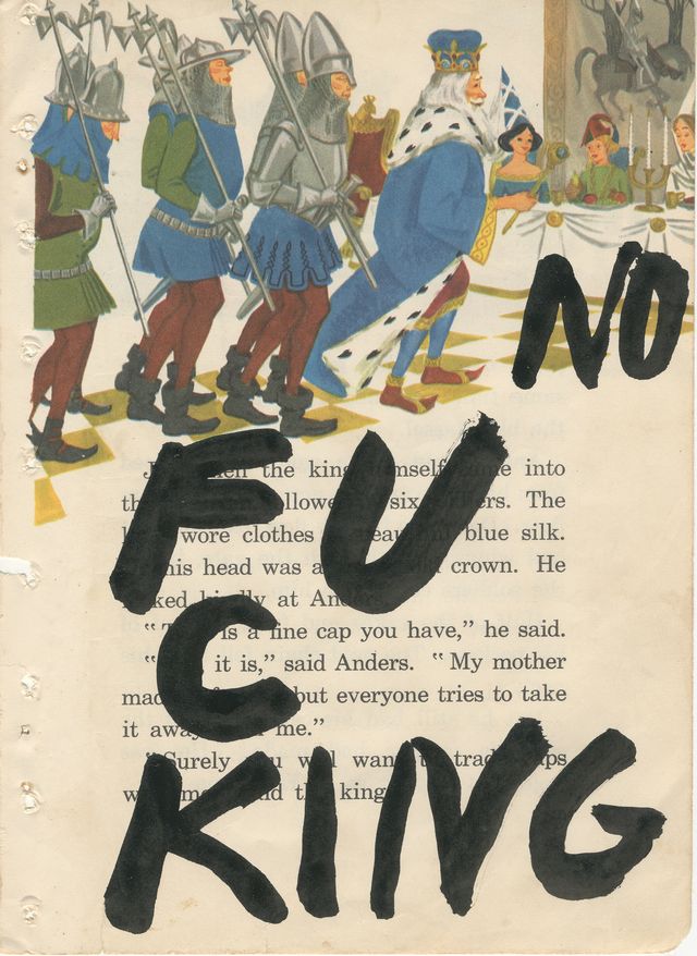 Image of artwork titled "No Fu C King" by Karen Finley