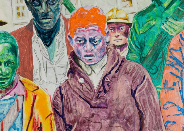 Image of artwork titled "Scottsboro Boys, 1931" by Farley Aguilar