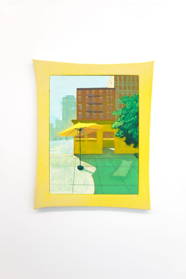 Image of artwork titled "Yellow Parasol" by Masamitsu Shigeta