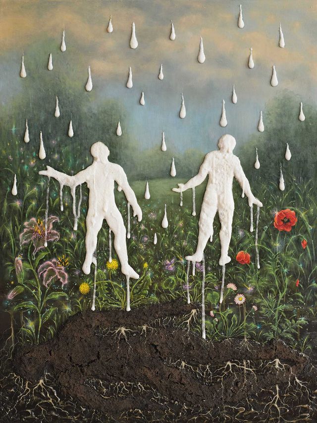 Image of artwork titled "Sweet Rain and Little People" by Marcin Janusz