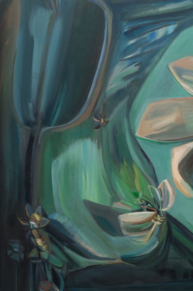 Image of artwork titled "Green Morpho" by Sarah Bedford