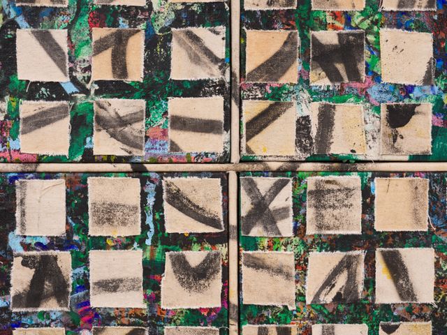 Image of artwork titled "Squares for Quik Trak Bobby" by Basie Allen