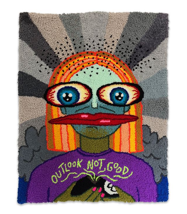 Image of artwork titled "Metaphysically fuck around, hopefully but maybe never find out" by Megan  Dominescu