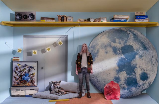 Image of artwork titled "Atelier bleu" by David Elliott