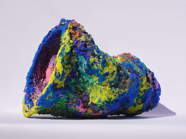 Image of artwork titled "blue smash tube" by Addison  Wolff