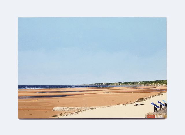 Image of artwork titled "The Pretense of Beauty 2: Mulberry Harbour A, Saint-Laurent-sur-Mer (Omaha)" by Anna Plesset
