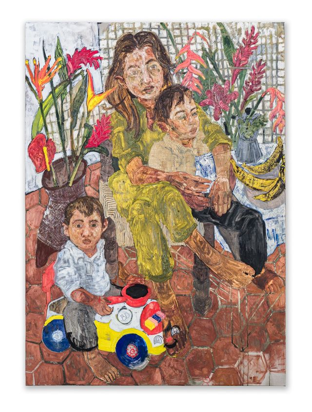 Image of artwork titled "Virginia e hijos" by Bernadette Despujols