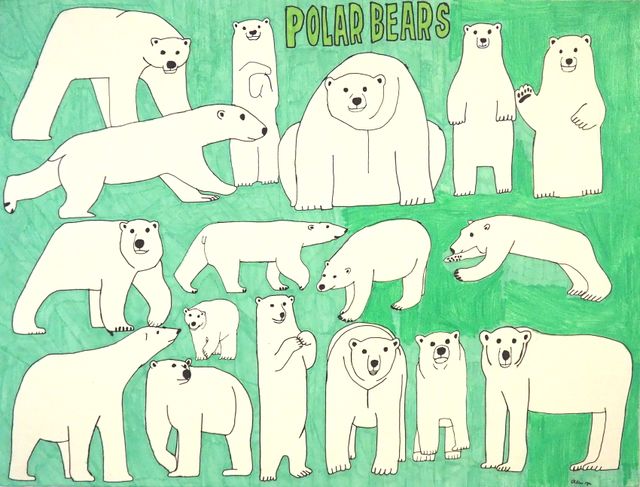 Image of artwork titled "Polar Bears" by Allen Yu