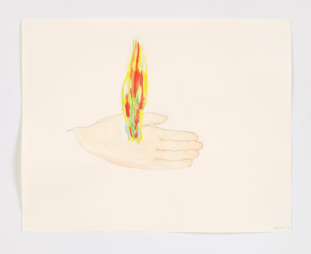Image of artwork titled "Flame in Hand" by Mia Enell
