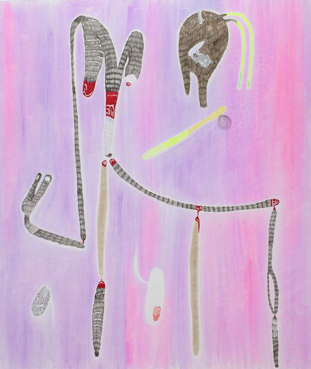 Image of artwork titled "Desayuno con circuito" by Carla Grunauer