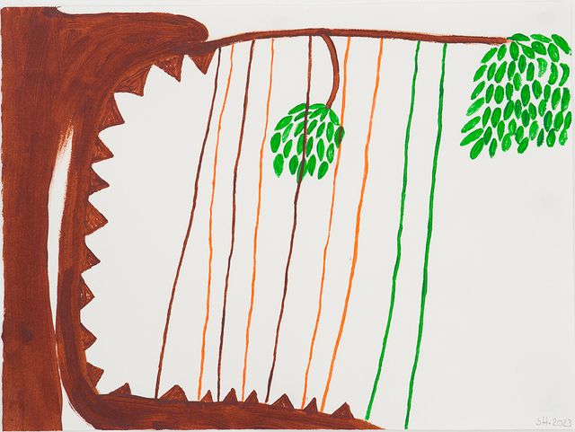 Image of artwork titled "Thoo thope meikiwe hii hi hami (Tree with vines)" by Sheroanawe Hakihiiwe