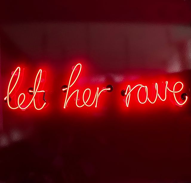 Image of artwork titled "rave" by Zoë Buckman